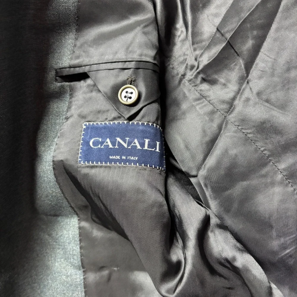 Canali Blazer Mens 52R EU 42R US Green Sportcoat Wool Made‎ In Italy